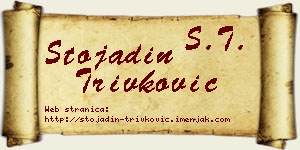 Stojadin Trivković vizit kartica